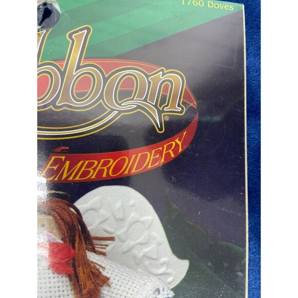 Design for the Needle Holiday Ribbon Embroidery cross stitch‎ Angel Kit ~ CHURCH - Picture 5 of 8